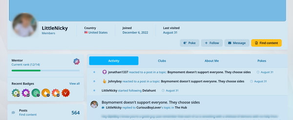 Jim's boymoment profile